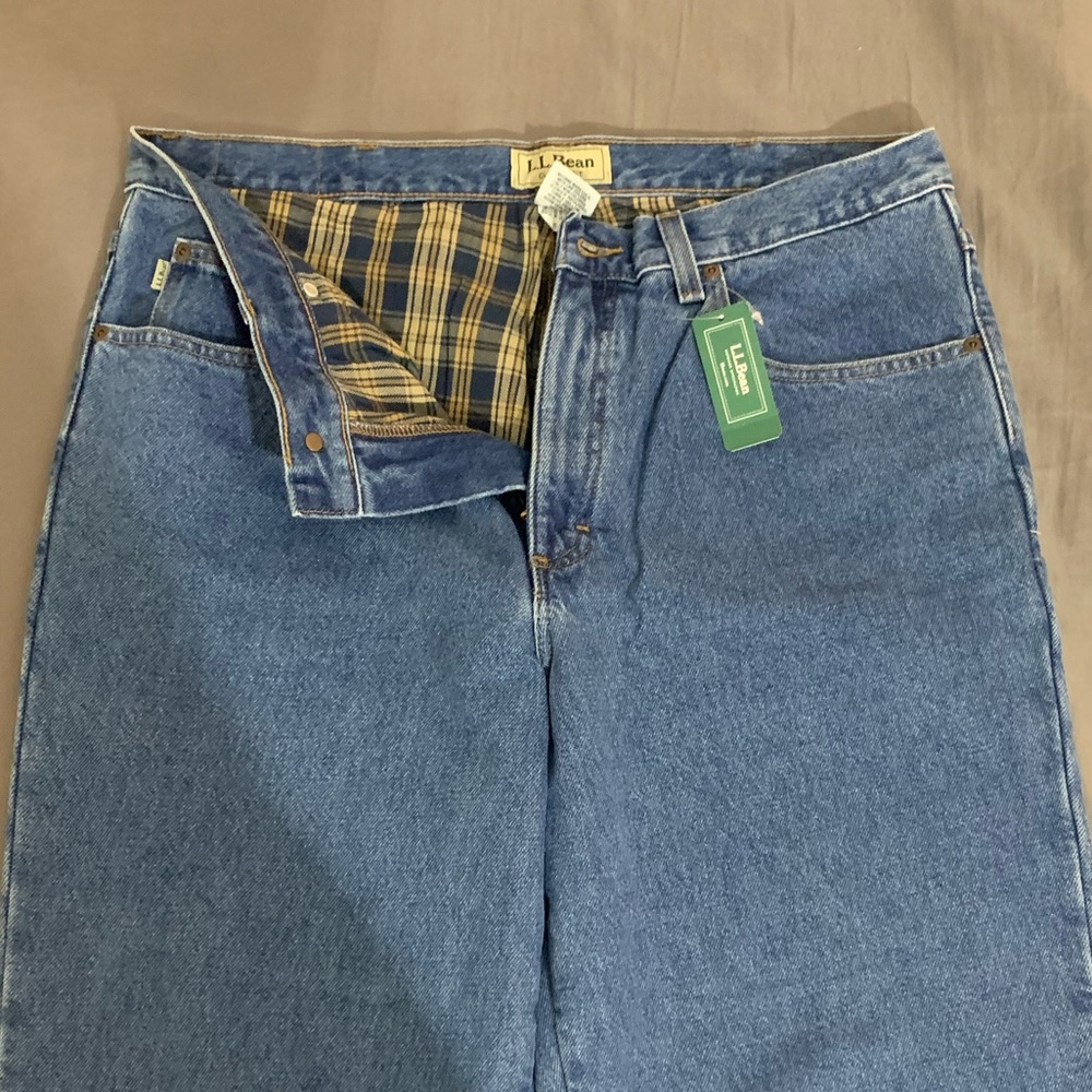 LL Bean Flannel lined jeans